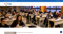 Desktop Screenshot of collegestjulien.com