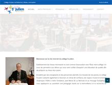Tablet Screenshot of collegestjulien.com